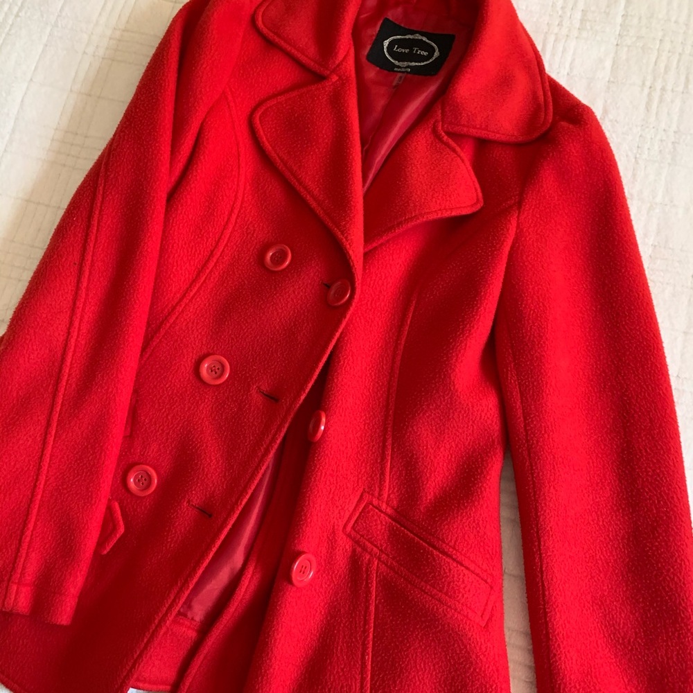 Red Blazer Jacket - Picture 4 of 7